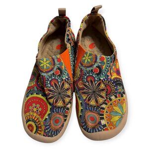 UIN Toledo Women’s Slip On Comfort Walking Shoes Size 8 US /39 EU Colorful Art